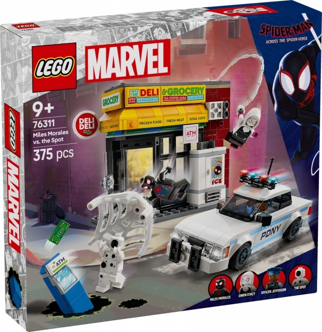 Marvel Multiverse Miles Morales vs Spot Building Set