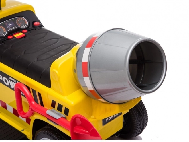 Ride-On Cement Mixer Toy with Sounds and Battery