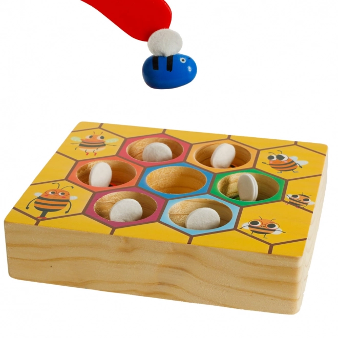 Wooden Montessori Honeycomb Game