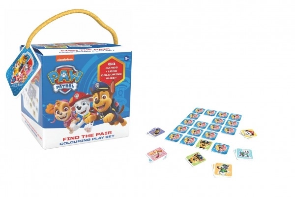 Paw Patrol Travel Memory Game with Coloring Pages