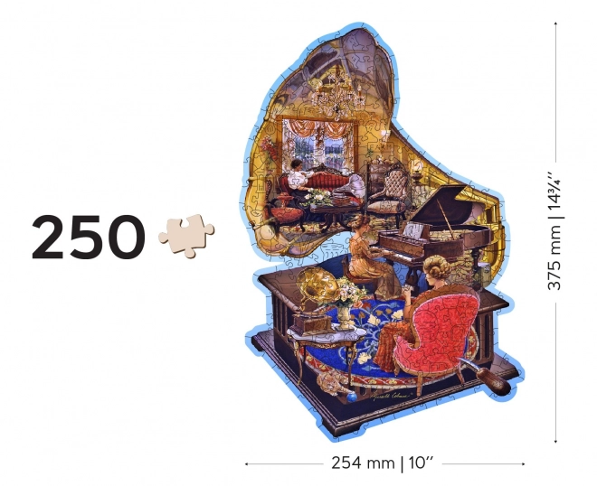 Wooden City Cozy Gramophone Puzzle