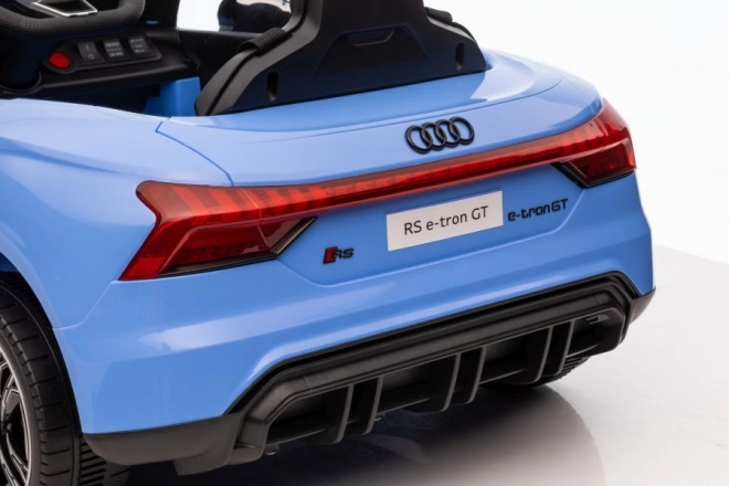 Battery-Powered Audi E-Tron GT Blue Ride-On Car