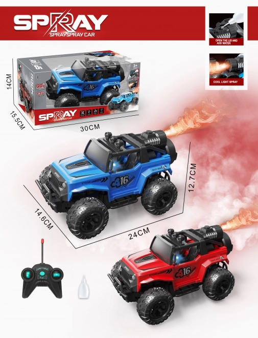 Remote Control Off-Road Smoking Car