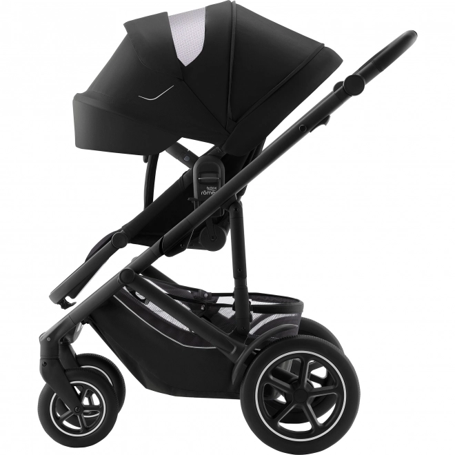 Smile Stroller 5Z Set with Deep Bassinet and Baby-Safe Pro Vario Base 5Z in Space Black