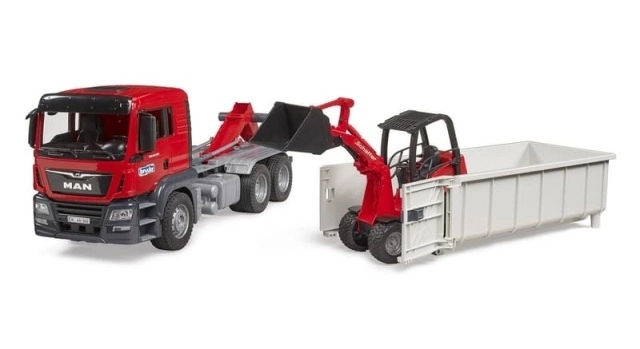 Bruder MAN TGS Truck with Container and Schäffer Loader