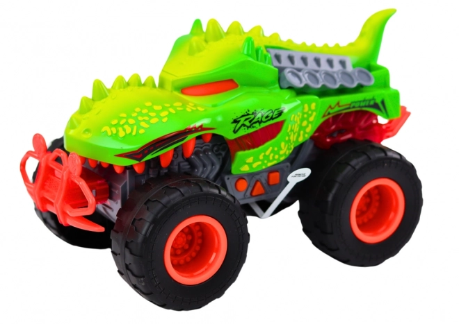 Green Dinosaur T-Rex Off-Road Car with Sounds and Lights