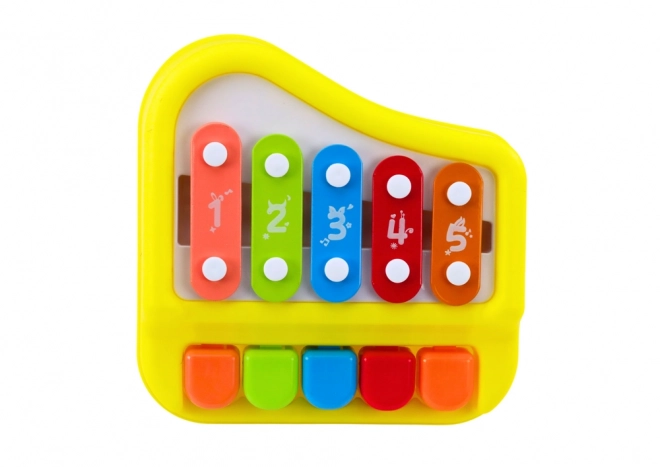 Yellow baby xylophone piano