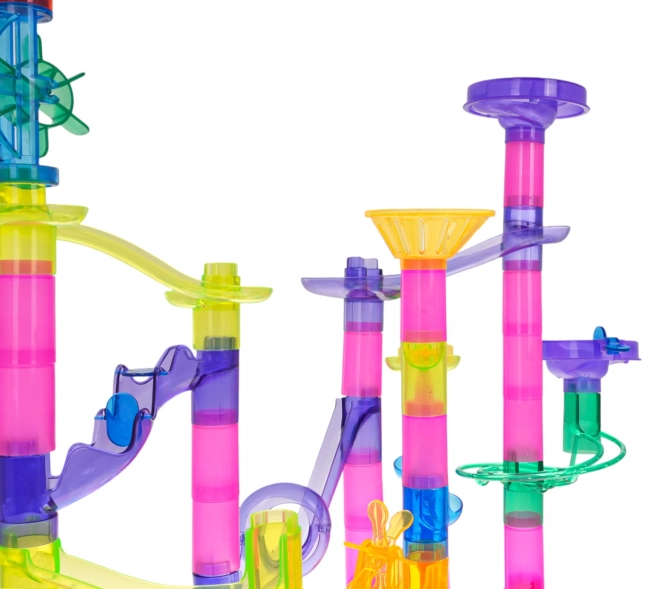 Children's Marble Run Construction Set