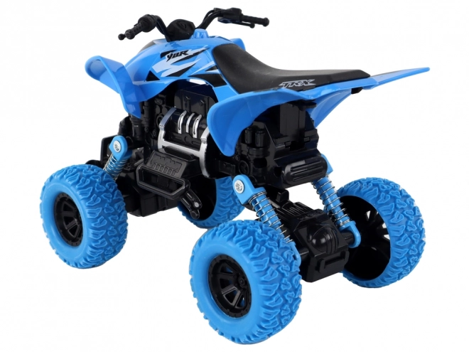 Off-Road Push Quad with Rubber Wheels Blue