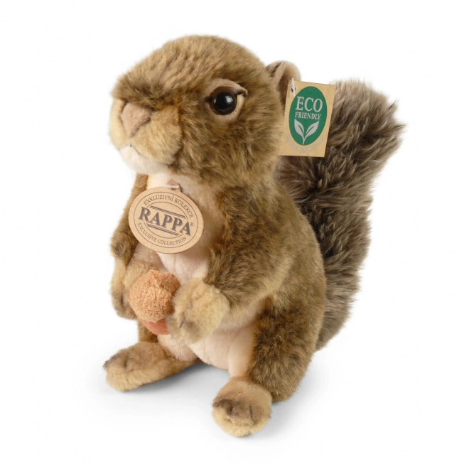 eco-friendly plush squirrel with nut