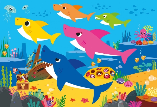 Clementoni Baby Shark Framed Puzzle 30 Pieces