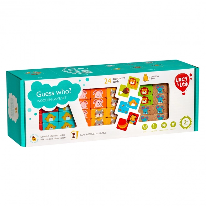 Lucy & Leo Wooden Animal Guess Game