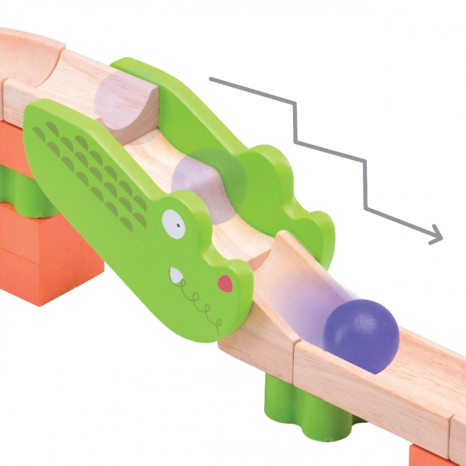 Wonderworld Wooden Marble Run Trix - Safari