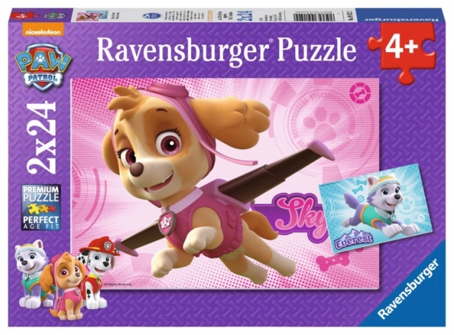 Paw Patrol Double Puzzle Set