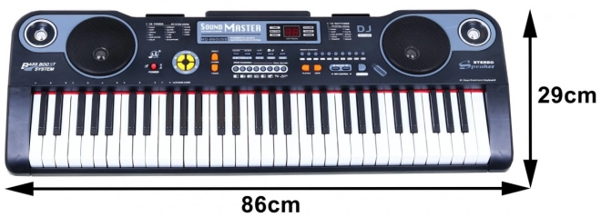 Educational Musical Keyboard with Lesson Mode and Microphone for Kids 5+