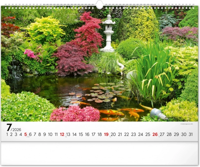 Wall Calendar Gardens 2026