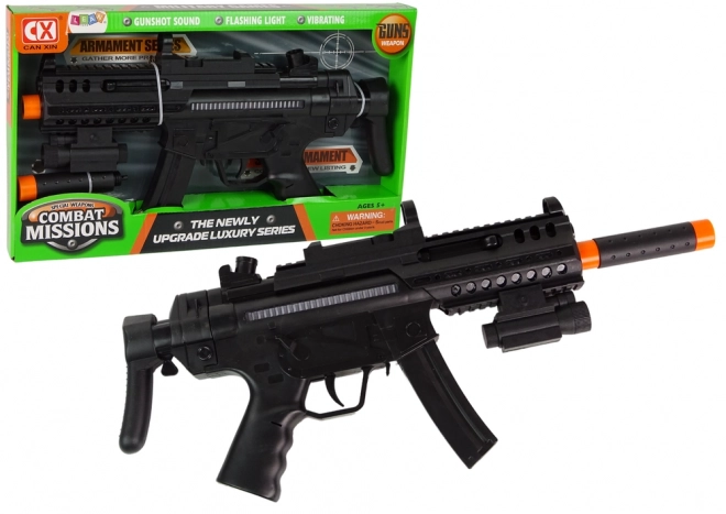 Large Toy Machine Gun with Lights and Sound Effects