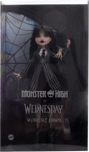 Zberateľská bábika Wednesday Addams MONSTER HIGH