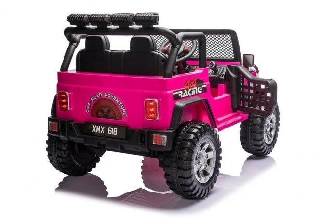 Pink Battery-Powered Ride-On Car