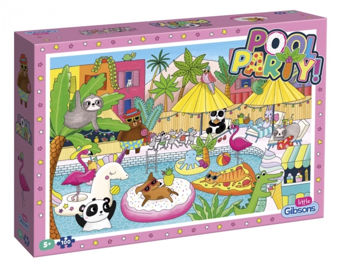 Pool Party Puzzle 100 Piece by GIBSONS