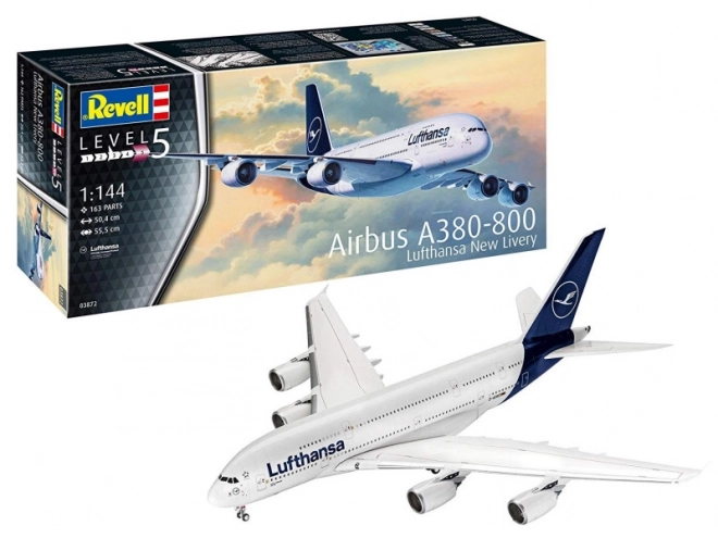 Plastic Model Airbus A380-800 Lufthansa New Livery