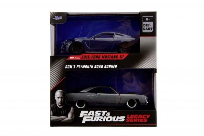 Fast and Furious Twin Pack: 2016 Ford Mustang GT350 & 1970 Plymouth Road Runner