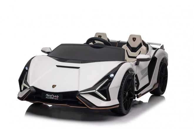 Ružové vozidlo Lamborghini Sian – Biele
