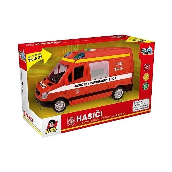 Fire Truck with Crew Sounds and Friction Drive