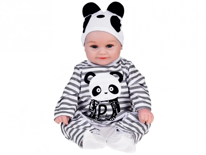 Charming Boy Doll in Panda Outfit