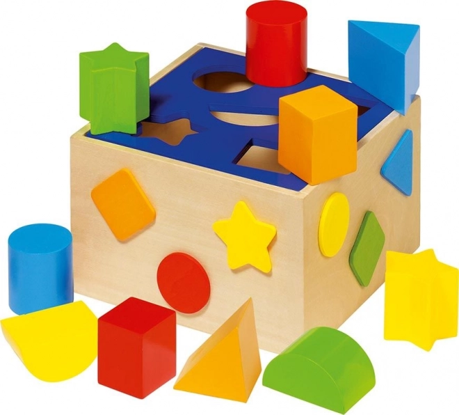 Shape Sorting Wooden Box