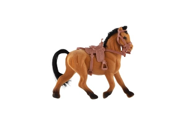 Plastic Horse with Saddle