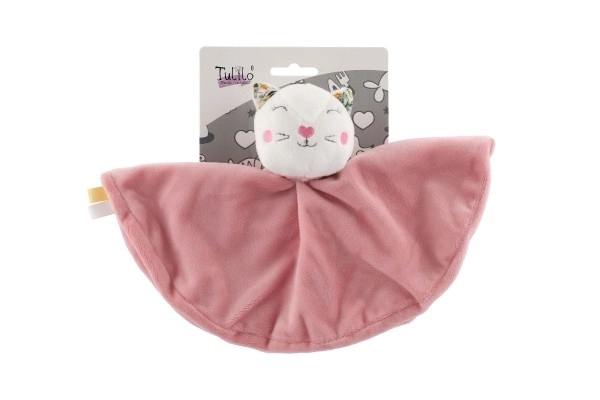 Pink Cuddly Cat Plush 25 cm