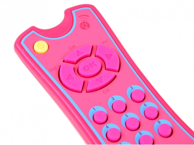 Interactive TV Remote Control Toy for Kids – Pink