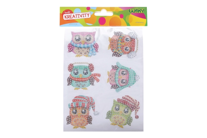 Creative Set Diamond Stickers Owls