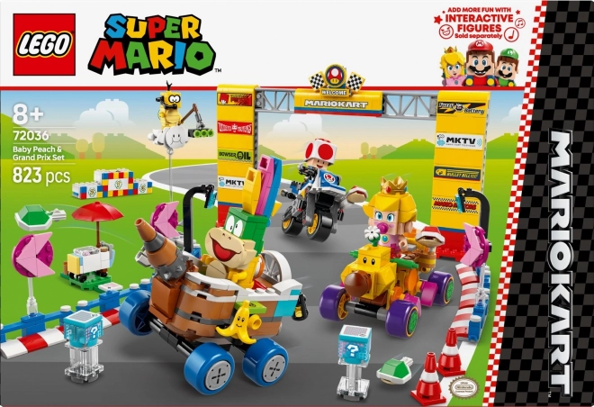 Lego Super Mario Kart Baby Peach Grand Prix Set