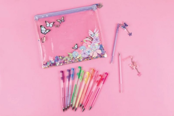 Glitter Gel Pens Set - Butterfly