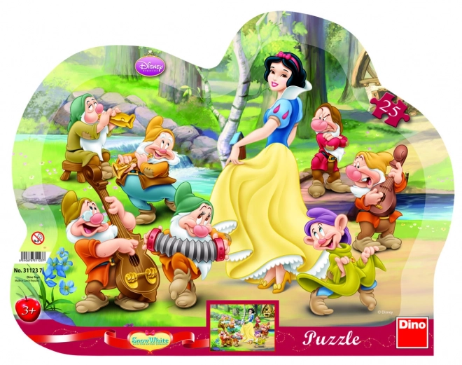 Snow White Shaped Frame Puzzle 25 Pieces