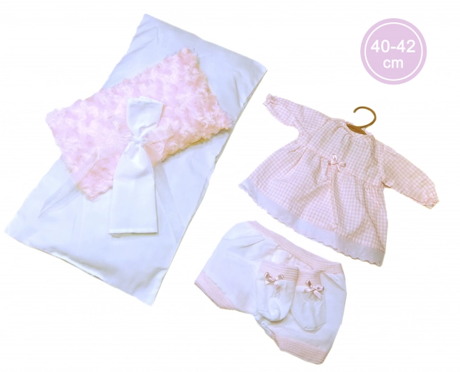 New Born Baby Doll Outfit With Decorative Pillow