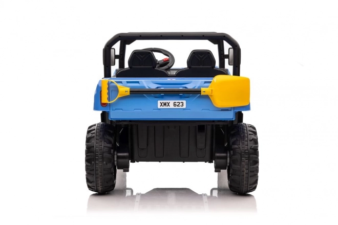 Blue Battery Operated Ride-On Car 4x4