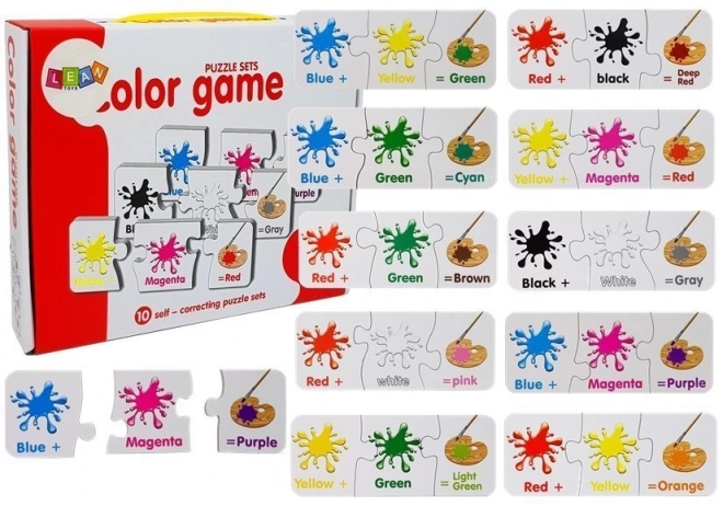 Educational Puzzle Colors English