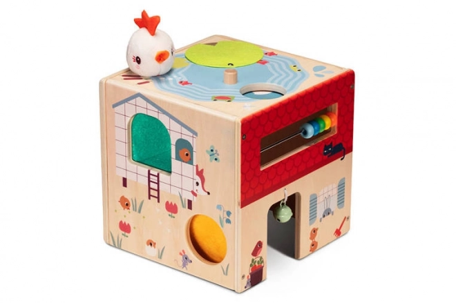 Activity Cube with Paulette the Hen