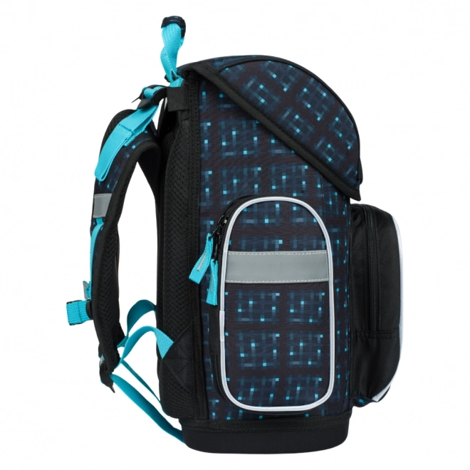 School Backpack Ergo Minecraft Blue Axe