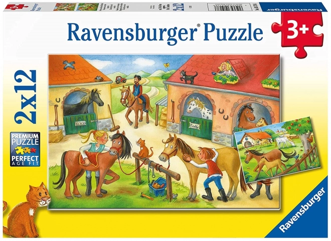 Ravensburger Puzzle Holiday at the Farm with Horses