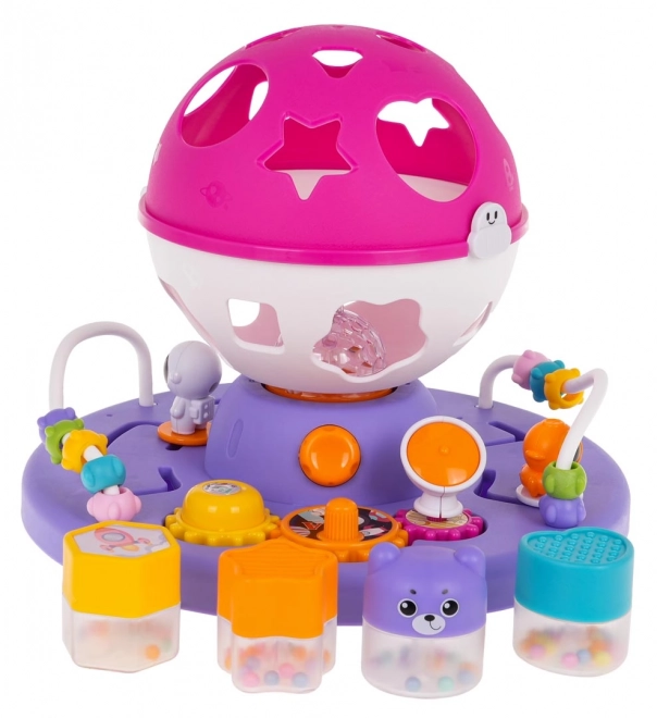 Interactive Shape Sorter with Lights and Sound - Pink