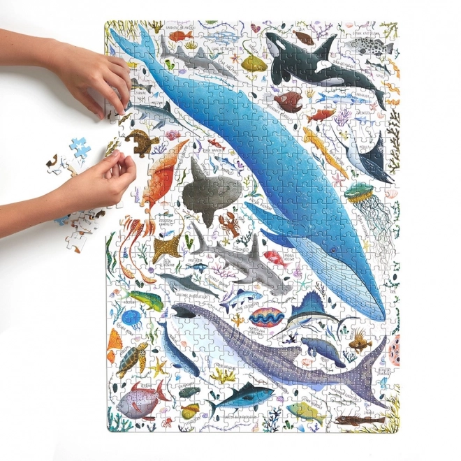 Puzzlove Fish and Aquatic Animals 500 Pieces Jigsaw Puzzle