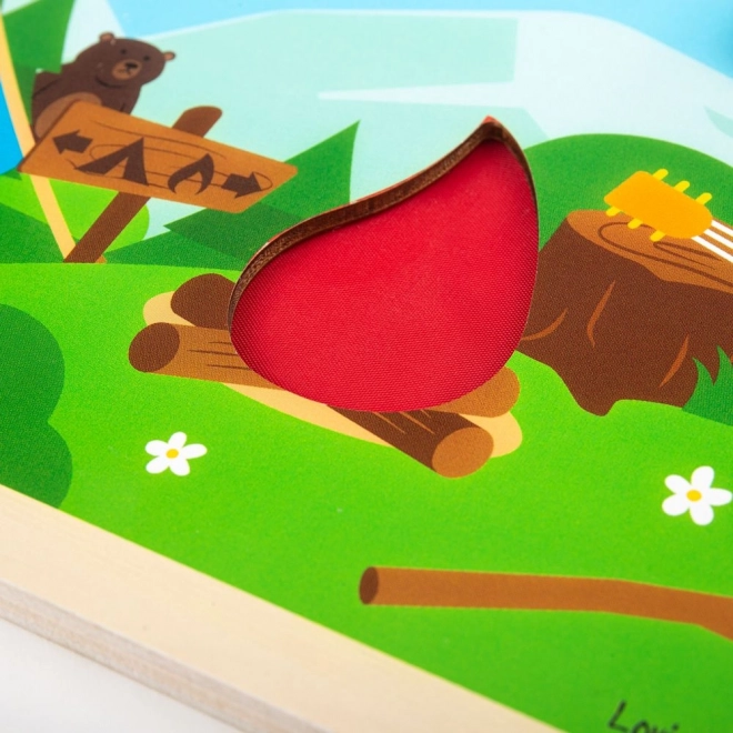 Bigjigs Toys Sensory Camping Puzzle