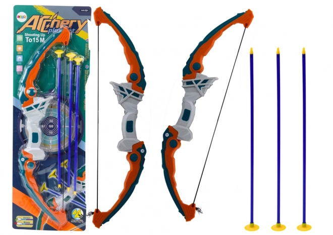 Green and Orange Archery Set with Suction Cup Arrows