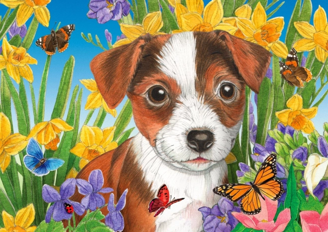 Enjoy Puzzle Puppy in the Garden 1000 Pieces