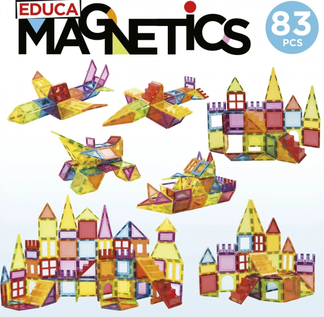 EDUCA Magnetna gradbena igra Magnetics 83 delov