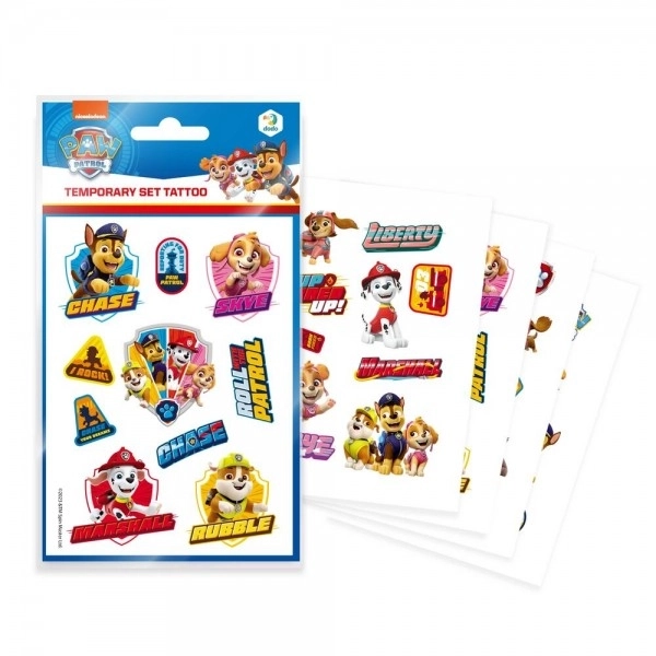 Paw Patrol Temporary Tattoos Set